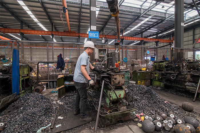 张掖网架配件-螺栓球加工车间