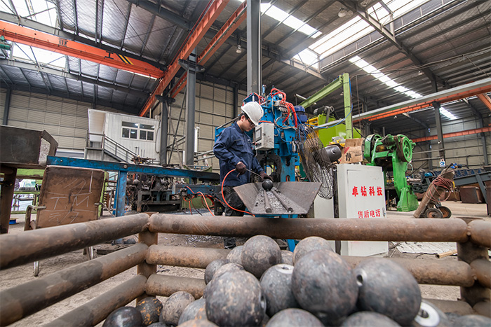 张掖网架配件-螺栓球加工车间